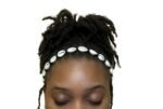 Cowrie Shell Adjustable Headband, Natural Hair Accessory, Cowry Headband, Afroce... - Image 2