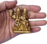Craftsofindia® Blessing Lord Shiva Family Small Brass Statue - Divine Décor, 3-i... - Image 2
