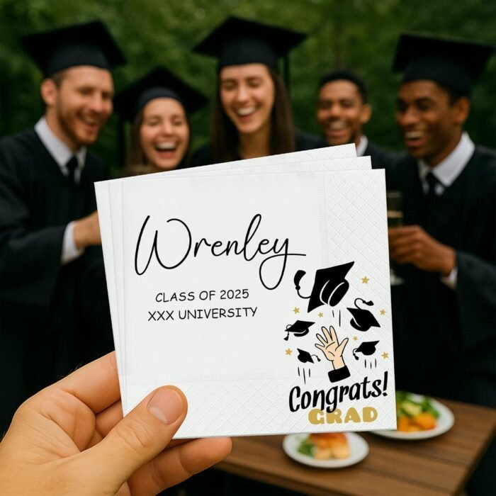 Customized Graduation Party Disposable Napkins, Graduation Decorations 2025 Naps... - Image 2