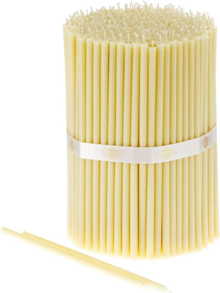 Danilovo Thin Taper Beeswax Candles - Honey-Scented, Decorative Candles Ideal fo... - Image 2
