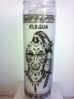 Elegua Eleggua 7 Day Unscented 1 Color White Candle in Glass - Image 2