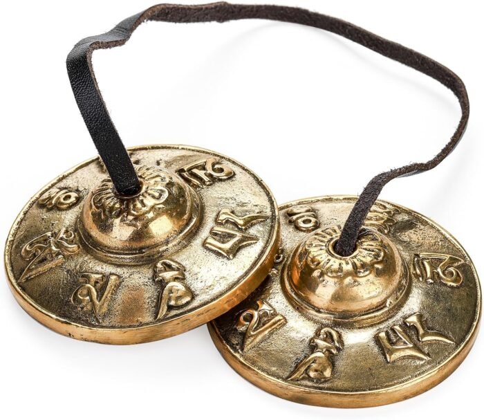 Foraineam Tingsha Cymbals Meditation Chime Bells, 2.5 Inch Brass Tibetan Tingsha... - Image 2
