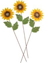 Fox Valley Traders Sunflower Stakes, Set of 3 by Maple Lane Creations - Image 2