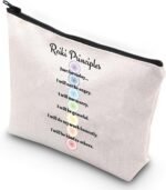 G2TUP Reiki Master Yoga Teacher Makeup Bag Just for Today Inspirational Spiritua... - Image 2