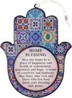 Good Luck Hamsa Hand Wall Hanging Decor Home Blessing Evil Eye Protection Amulet... - Image 2