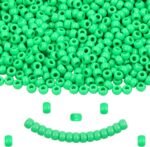 Green Pony Beads - Bulk 6x9mm Large Hole Plastic Beads for Jewelry Making - 1000... - Image 2