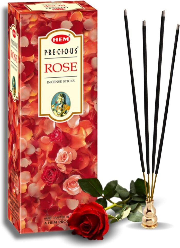 HEM Precious Rose Incense Sticks Pack Of 120 Count | Natural, Pure House & Flowe... - Image 2