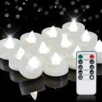 Homemory 12pcs Flameless LED Tea Lights with Remote & Timer, 400+Hours Realistic... - Image 2