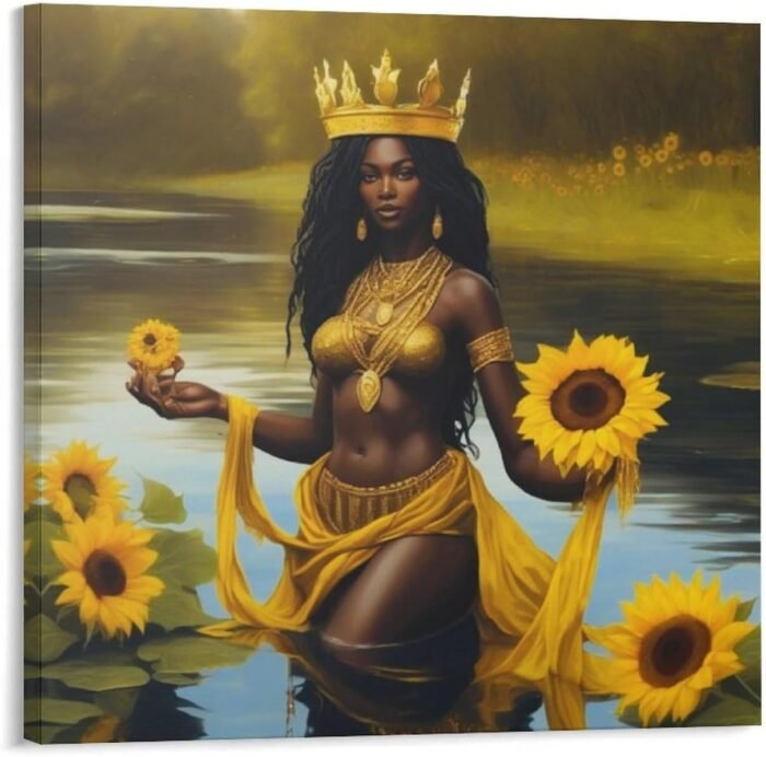 IFUGFUS Two Waters Poster Oshun And Yemaya Dos Aguas Oshun Y Yemaya Cuadro Afric... - Image 2
