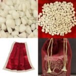 Indian Consigners White Quartz Gem Stone Chips Altar Cloth Velvet Pouch Tree of ... - Image 2