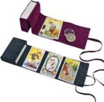 Knana 3Pcs Tarot Card Holder Velvet Tarot Bag Tarot Accessories - Purple&Dark Bl... - Image 2