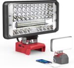 LED Work Light for Milwaukee 18v Battery, Ecarke 7'' 90W Cordless Work Lights 90... - Image 2