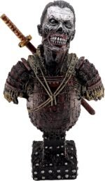 LOOYAR Resin Undead Japanese Samurai Zombie Bust Statue Sculpture Ornament Figur... - Image 2