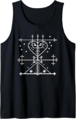 Maman Brigitte Veve Haitan Spirit Goddess Blessings Voodoo Tank Top - Image 2