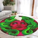 Memory Foam Round Area Rug Entryway Mat Contemporary Home Decor -60" Diameter, S... - Image 2