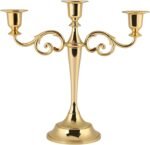 Metal 3 Arm Candle Holder - Elegant European Candelabra for Weddings and Home De... - Image 2