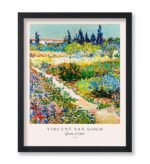 Monem Art Vintage Van Gogh Poster - Retro Impressionism Print - Garden at Arles,... - Image 2