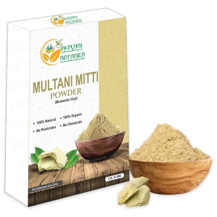 Multani Mitti Powder Earth Clay Mask 100% Pure Bentonite and Kaolin Clay for Ski... - Image 2