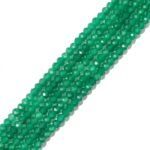 Natural Green Aventurine Beads 4x2mm 120pcs Faceted Rondelle Loose Semi Gemstone... - Image 2
