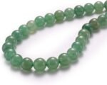 Natural Green Aventurine Jade Stone Round Loose Semi Gemstone Beads for Jewelry ... - Image 2