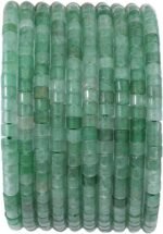 Natural Green Aventurine Short Cylinder Beads 2x3mm 155pcs Tube Loose Semi Gemst... - Image 2