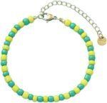 New 2025 Unisex Turnish Orula Beads Amulet Yellow And Green Plastic Lucky Bracel... - Image 2