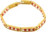 New 2026 Arrive Unisex Latest Stainless Steel Jewelry Red And White Color Orula ... - Image 2