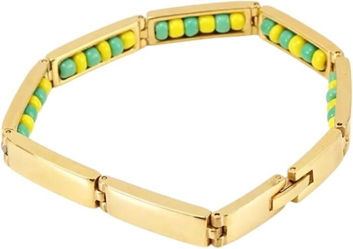 New 2026 Arrive Unisex Religious Stainless Steel South Africa Bracelet Green And... - Image 2