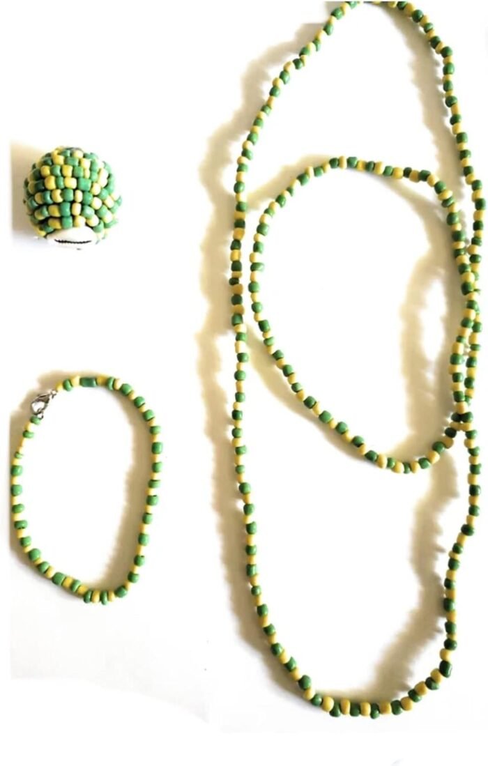 ORULA - Santeria Bead Necklace Set, 3 Piece Set (Ilde, Eleke & Macuto) - Image 2