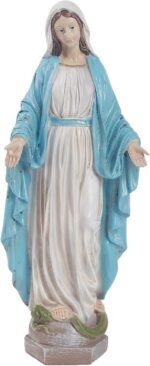 Our Lady of Grace Blessed Virgin Mother Mary Statue Catholic Religious 15.8 Inch... - Image 2