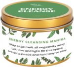 Premium Sage Candle with Energy Cleansing Mantra – Natural Soy Wax, Cotton Wick,... - Image 2