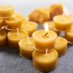Pure Beeswax Tealight Candles-16 Pack - Handmade Natural Beeswax Tea Candles in ... - Image 2