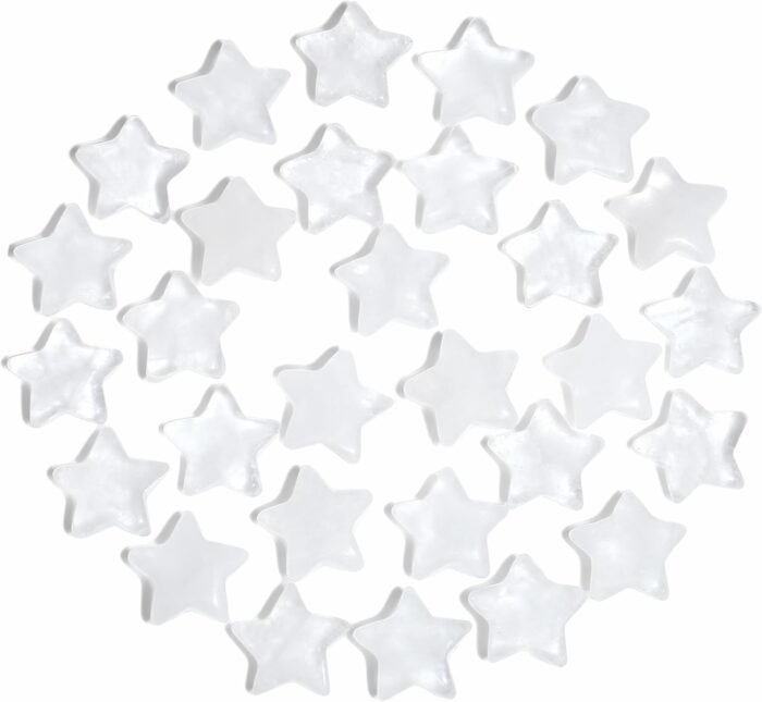 QINJIEJIE 20 PCS Clear Quartz Star Crystals Healing Stones Polished Crystal Cute... - Image 2