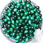 QINJIEJIE 60PCS Green Tiger Eye Beads 8mm Stone Beads Round Loose Gemstone Bead ... - Image 2