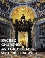 Sacred Churches And Cathedrals With Bible Verses: Photo Picture Book Album Coffe... - Image 2