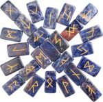 Sodalite Rune Stones Set - Polished Stone Elder Futhark Witchcraft Supplies Gems... - Image 2