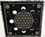 Sophia-Art Altar Cloth Phases of Moon Sun, Star & Moon Universe Premium Witchcra... - Image 2