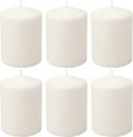 Stonebriar 35 Hour Long Burning Unscented Pillar Candles, 3x4, White - Image 2