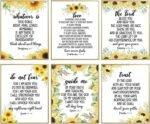 Sunflower Motivational Bible Verse Wall Art Christian Wall Decor Positive Quotes... - Image 2