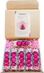 TOMOKO White Sage Smudge Product (6 Floral Sage with Box) - Image 2
