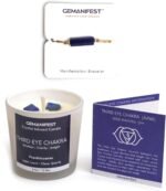 Third Eye Chakra Candle with Lapis Lazuli Bracelet for Intuition and Wisdom Best... - Image 2