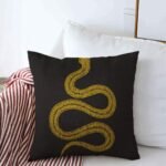 Throw Pillows Cover 20 x 20 Inches Bite Vintage Snake Animals Drawing Wildlife A... - Image 2