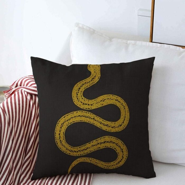 Throw Pillows Cover 20 x 20 Inches Bite Vintage Snake Animals Drawing Wildlife A... - Image 2