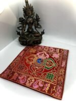 Tibetan Buddhist red Double dorje Silk Brocade Table Cover/Altar Cloth/Shrine Cl... - Image 2