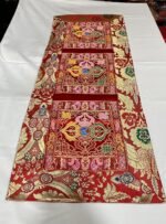 Tibetan red Double dorje Silk Brocade Table Runner/Shrine Cover/Altar Cloth/Tabl... - Image 2