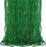 Tigeen 100 Pcs Mardi Gras Beads Necklaces Bulk 30'' Metallic Beaded Necklace for... - Image 2