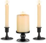 Unity Candle Holder - Black Unity Candle Holders for Weddings, Metal Black Unity... - Image 2
