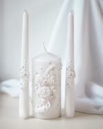 Unity Candle Set for Wedding - Wedding Unity Set for Reception and Ceremony - 6”... - Image 2