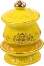 VOSAREA Ceramic Holy Water Bottle for Rituals - Meditation and Offerings - Elega... - Image 2