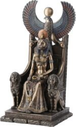 Veronese Design 11 Inch Sekhmet Egyptian Goddess of Healing Sitting on Throne Co... - Image 2